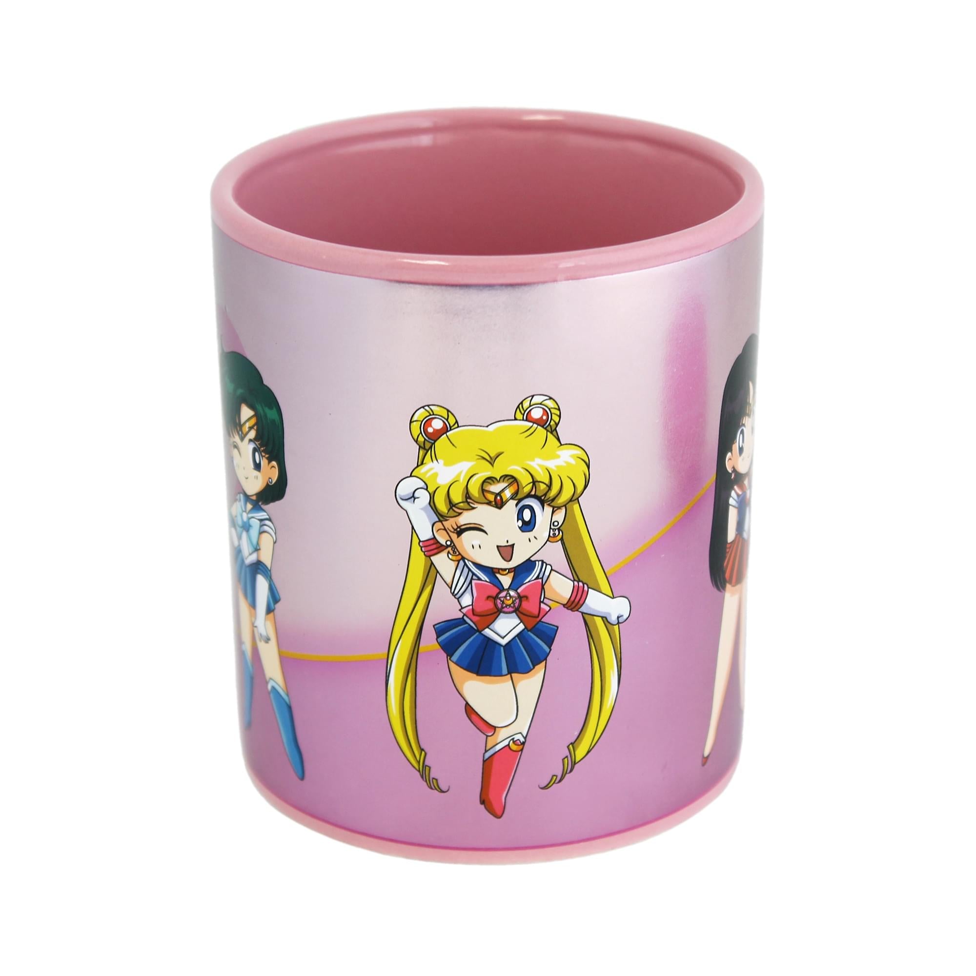 Sailor Moon Sailor Scouts 16 Ounce Ceramic Mug with Lid