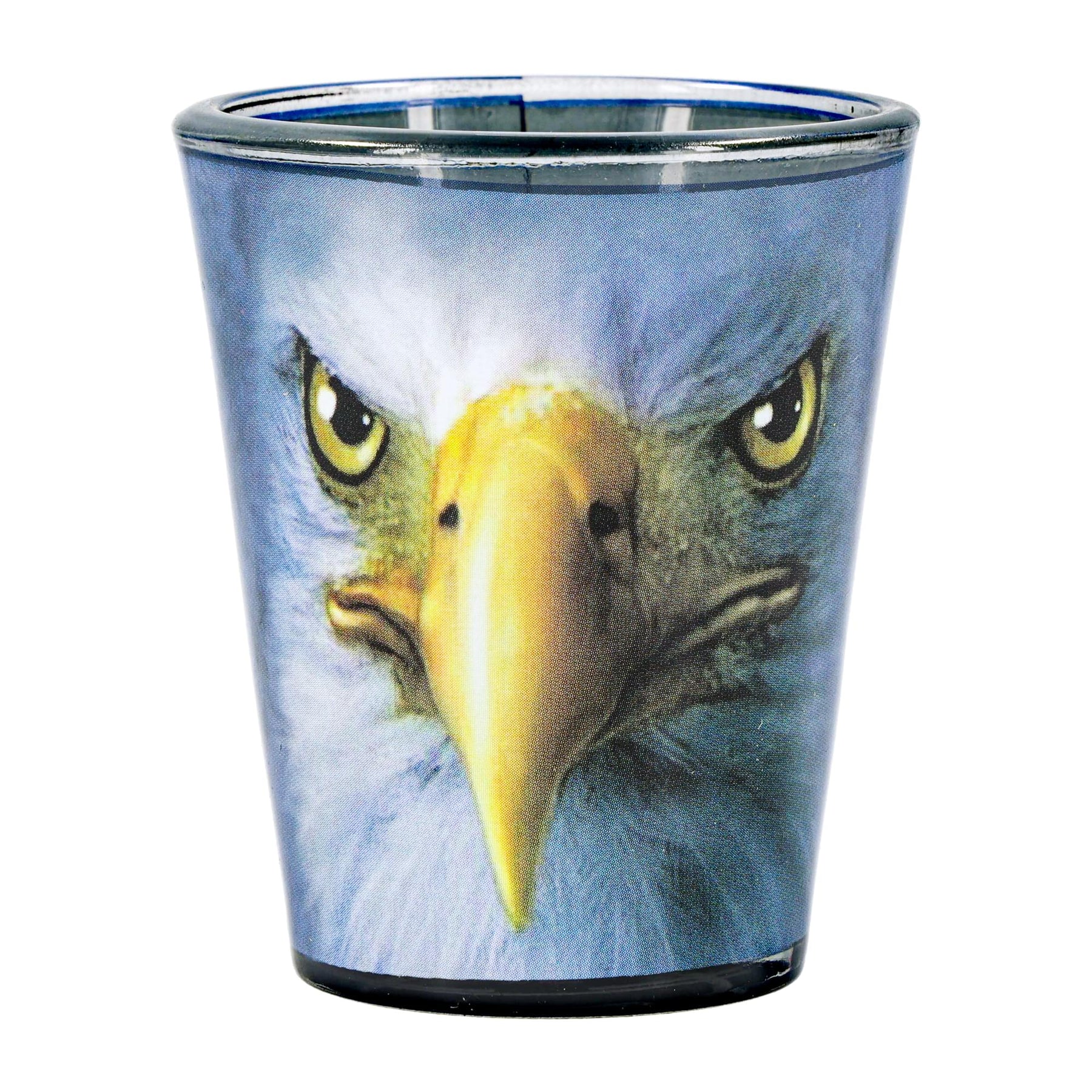 Eagle Face 2oz Shot Glass