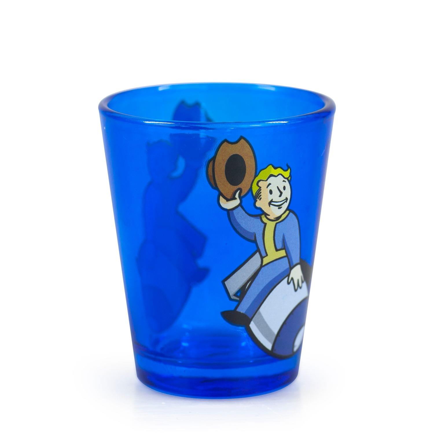 Fallout Series Vault Boy Riding A Nuke Collectible Shot Glass | Holds 1.5 Ounces
