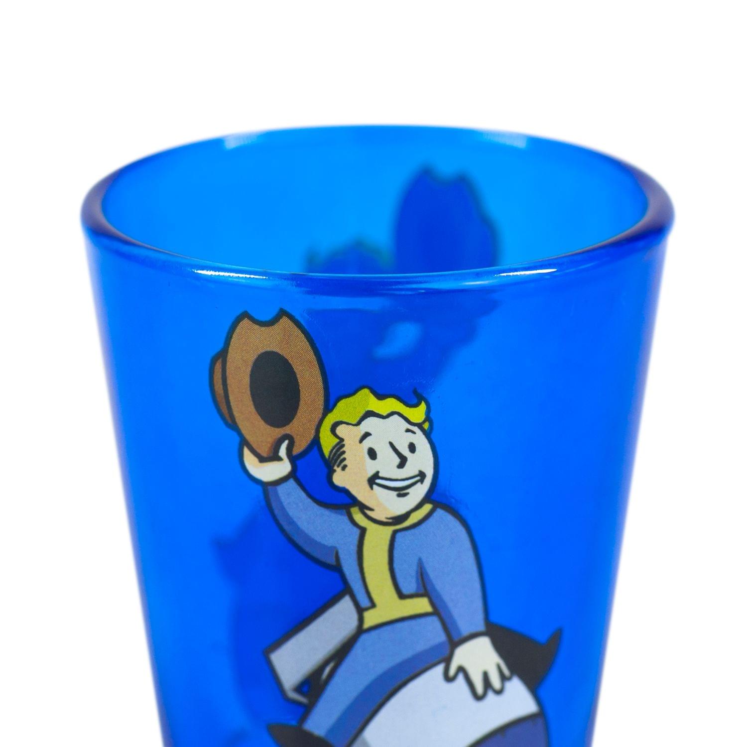 Fallout Series Vault Boy Riding A Nuke Collectible Shot Glass | Holds 1.5 Ounces
