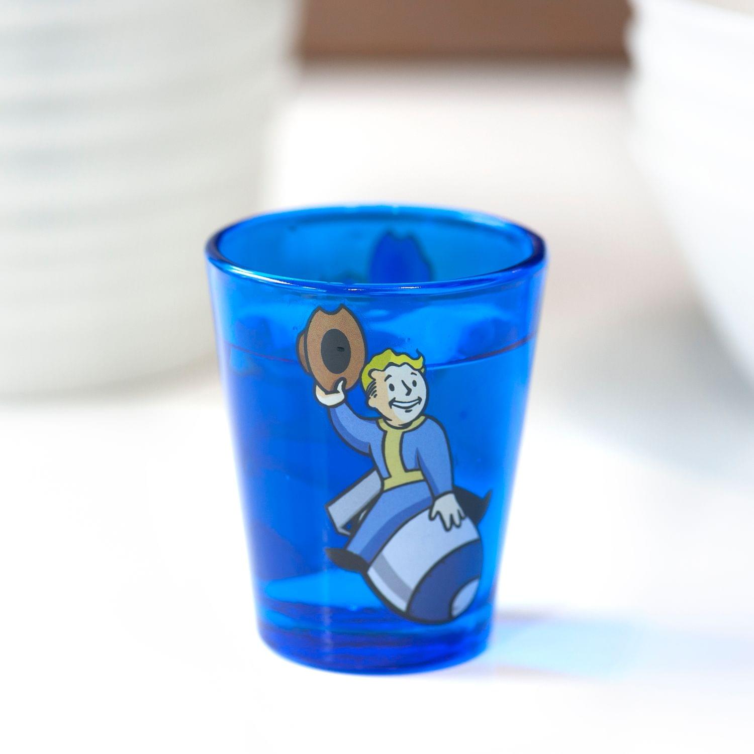 Fallout Series Vault Boy Riding A Nuke Collectible Shot Glass | Holds 1.5 Ounces