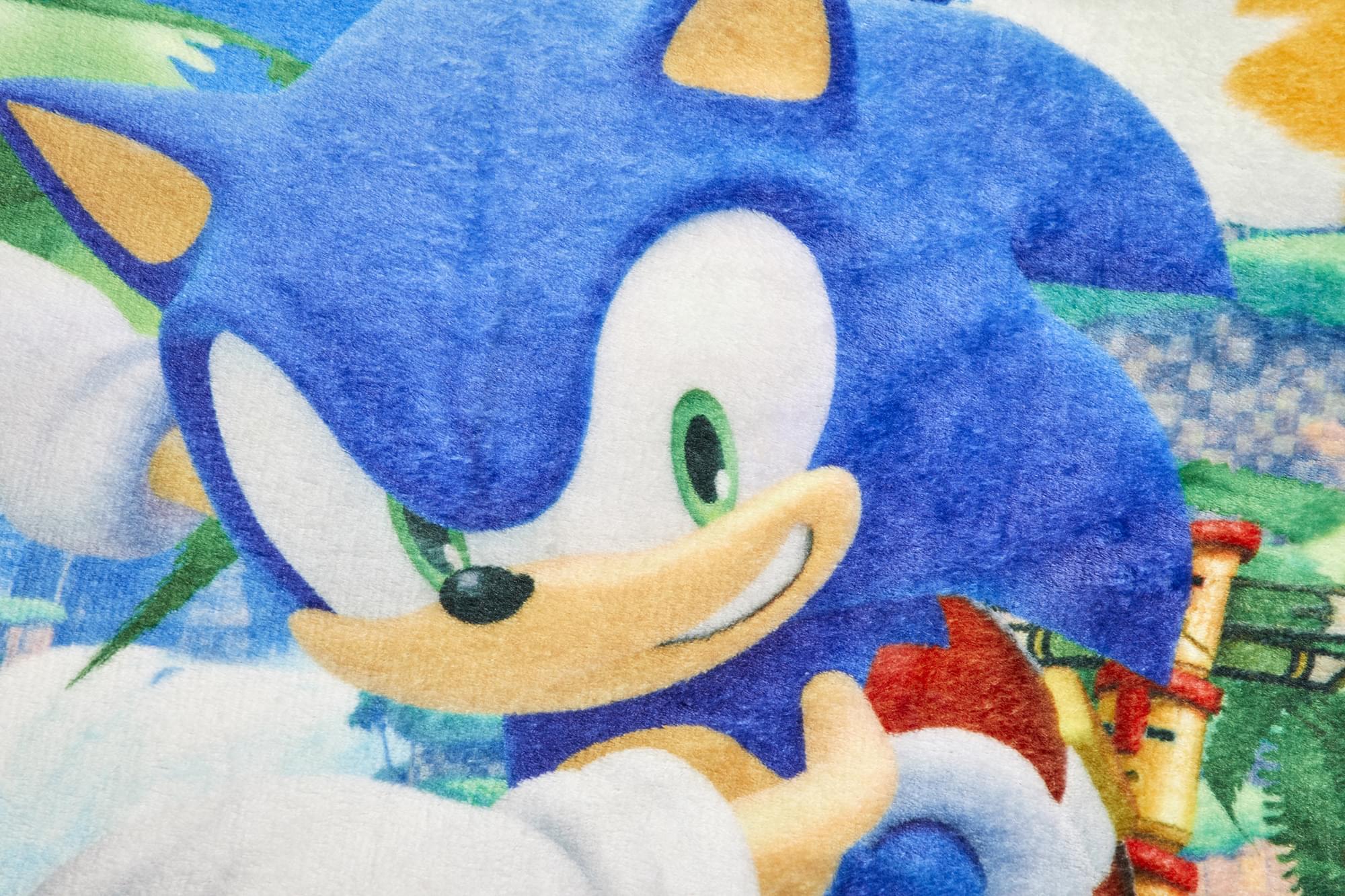 Sonic The Hedgehog Sonic & Tails Large Fleece Throw Blanket | 60 x 45 Inches