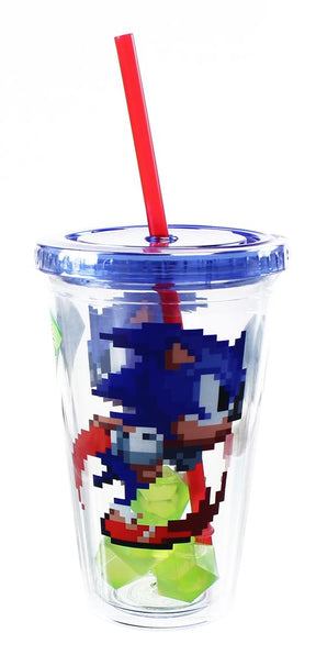 Sonic the Hedgehog 16oz Carnival Cup with Molded Ice Cubes