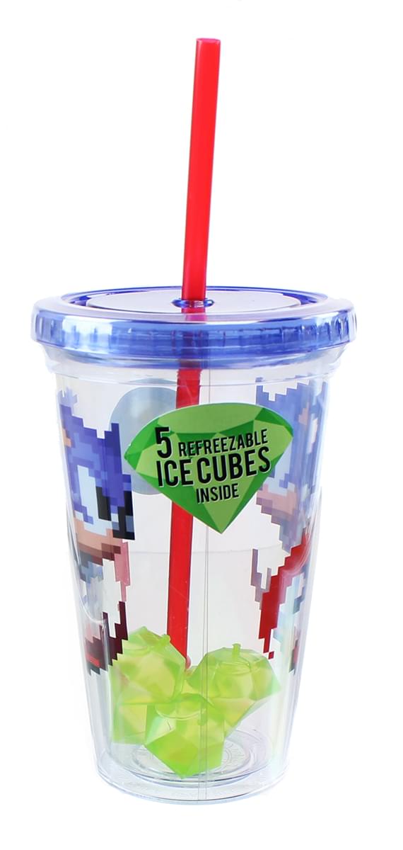 Sonic the Hedgehog 16oz Carnival Cup with Molded Ice Cubes