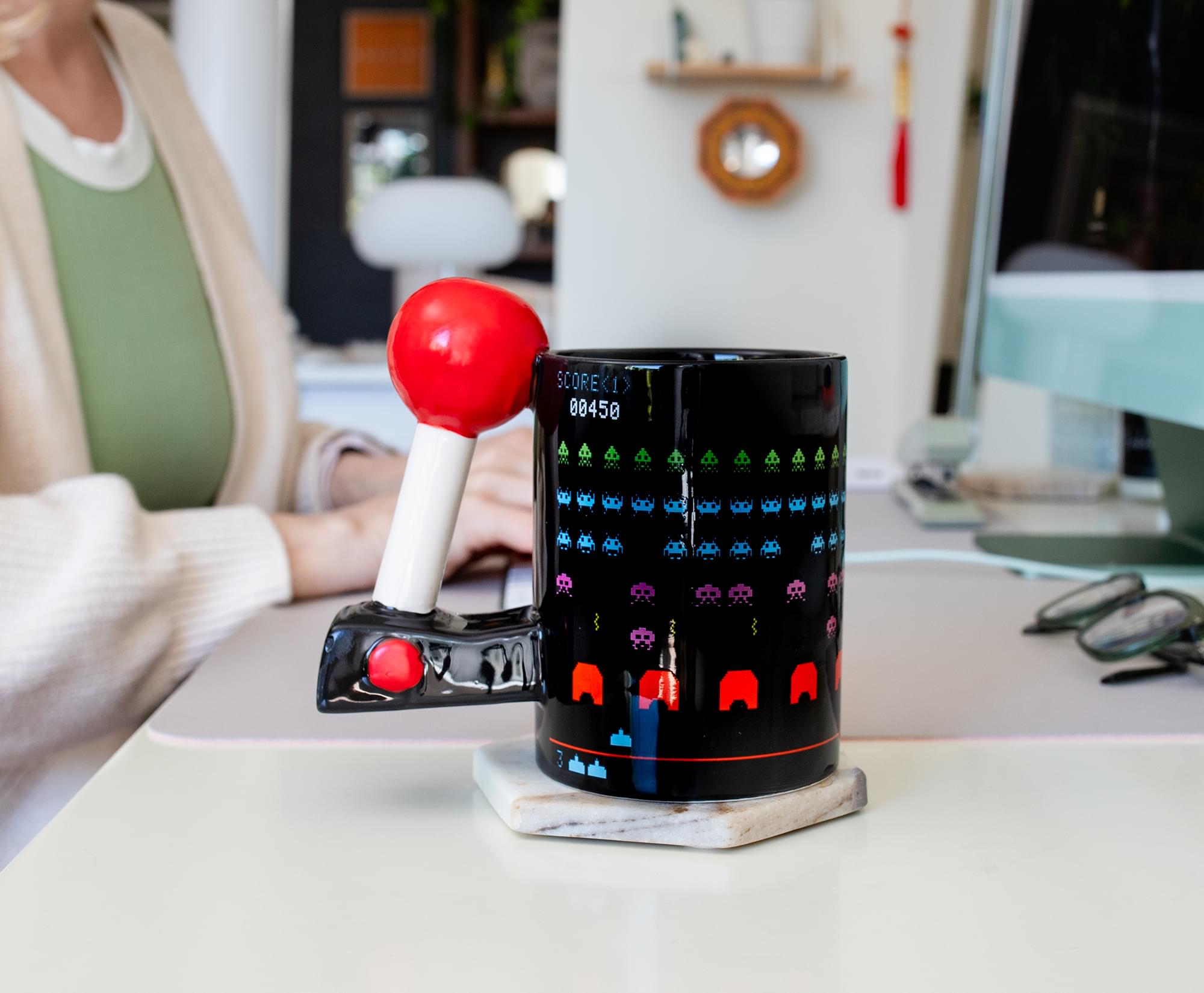 Space Invaders 3D Arcade Molded 16oz Coffee Mug