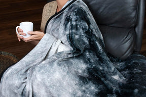 The Moon Fleece Throw Blanket | Large Soft Throw Blanket | 60-Inch Diameter