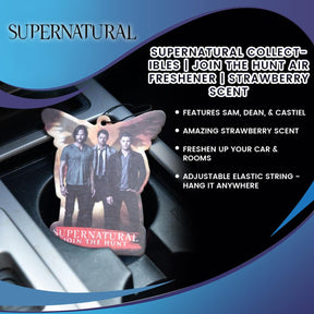 Supernatural Collectibles | Join The Hunt Air Freshener | Strawberry Scent