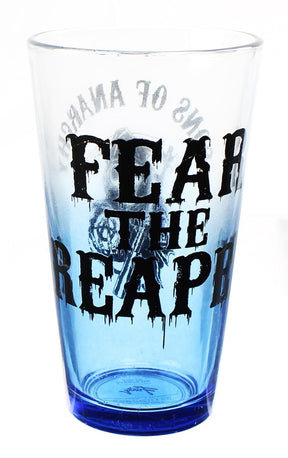 Sons of Anarchy Reaper Blue Tint 16oz Pint Glass