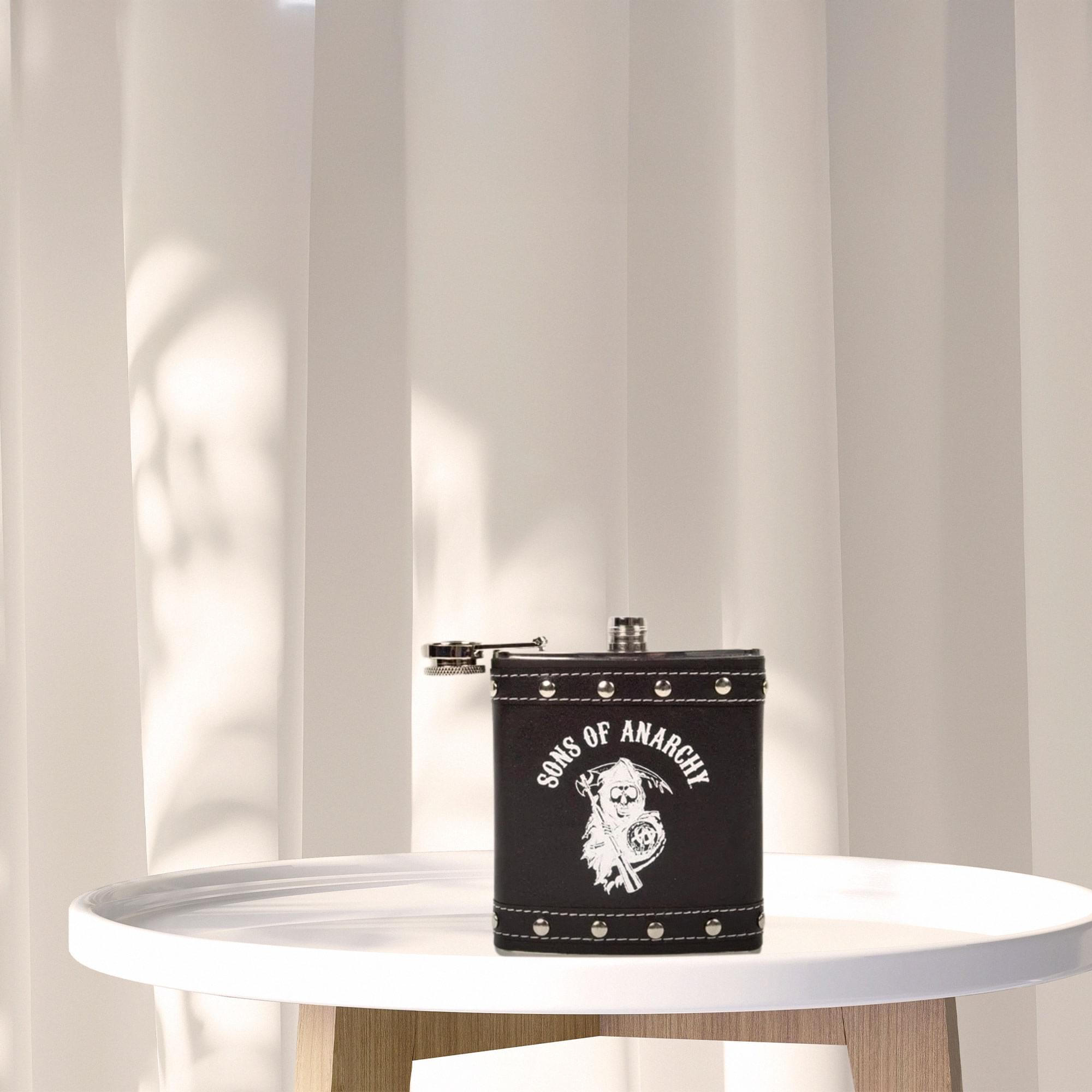 Sons Of Anarchy Logo Studded Flask