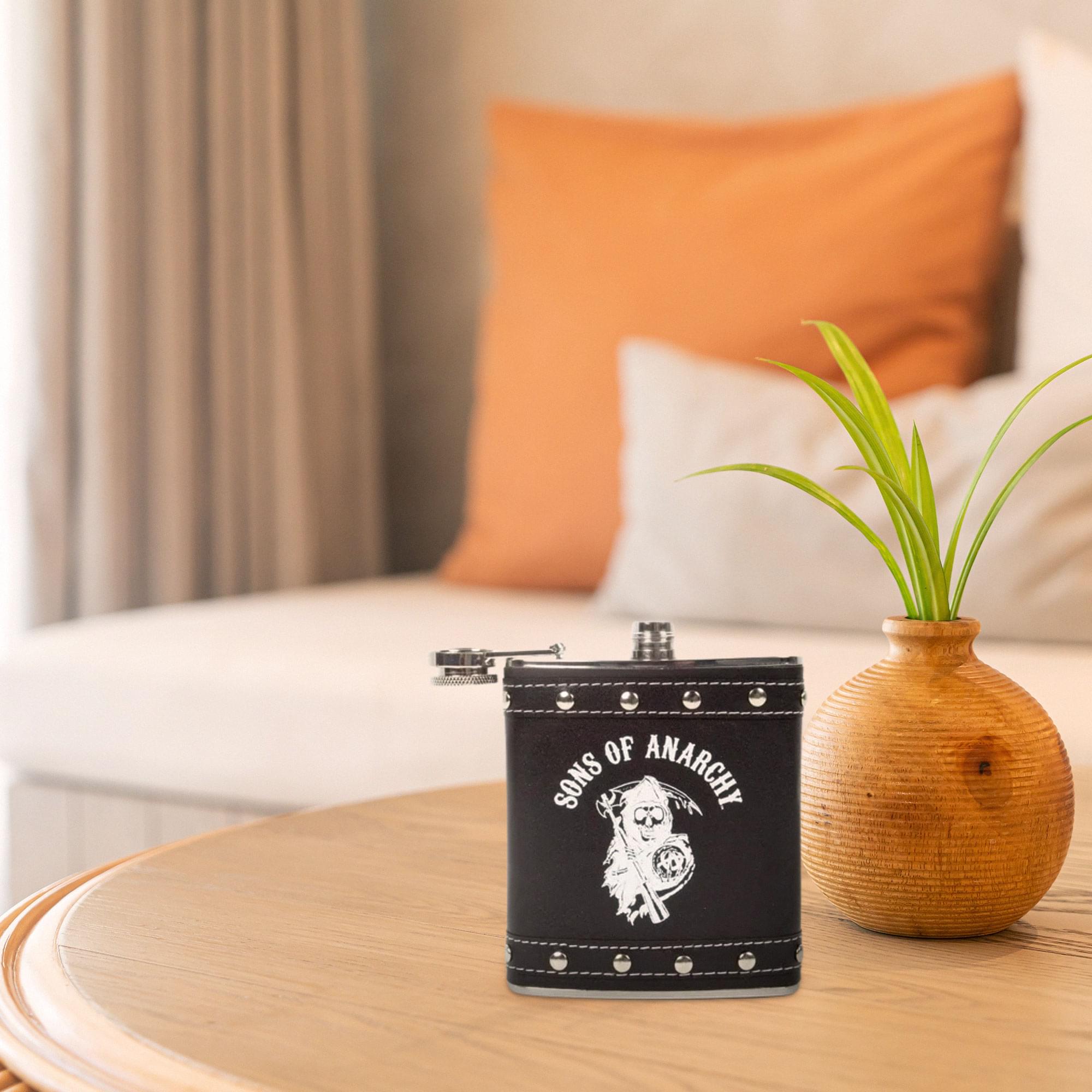 Sons Of Anarchy Logo Studded Flask