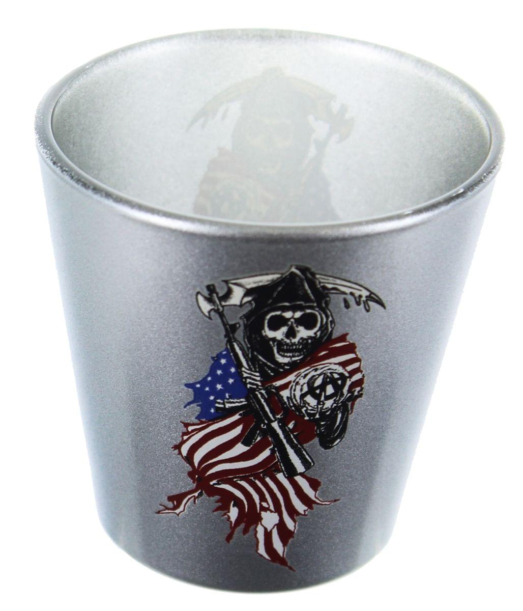 Sons of Anarchy Reaper Flag 1.5oz Shot Glass