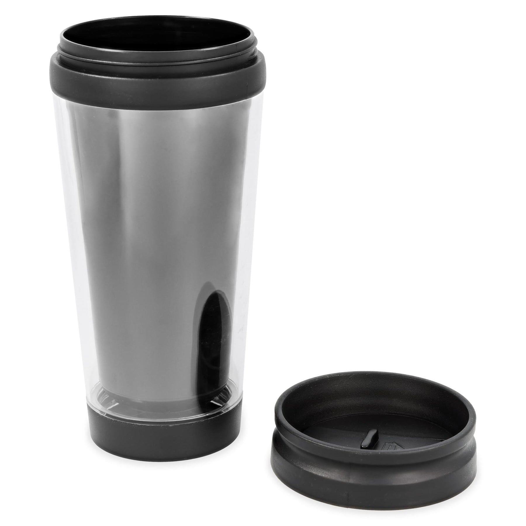 Black 16oz Travel Mug w/ Lid