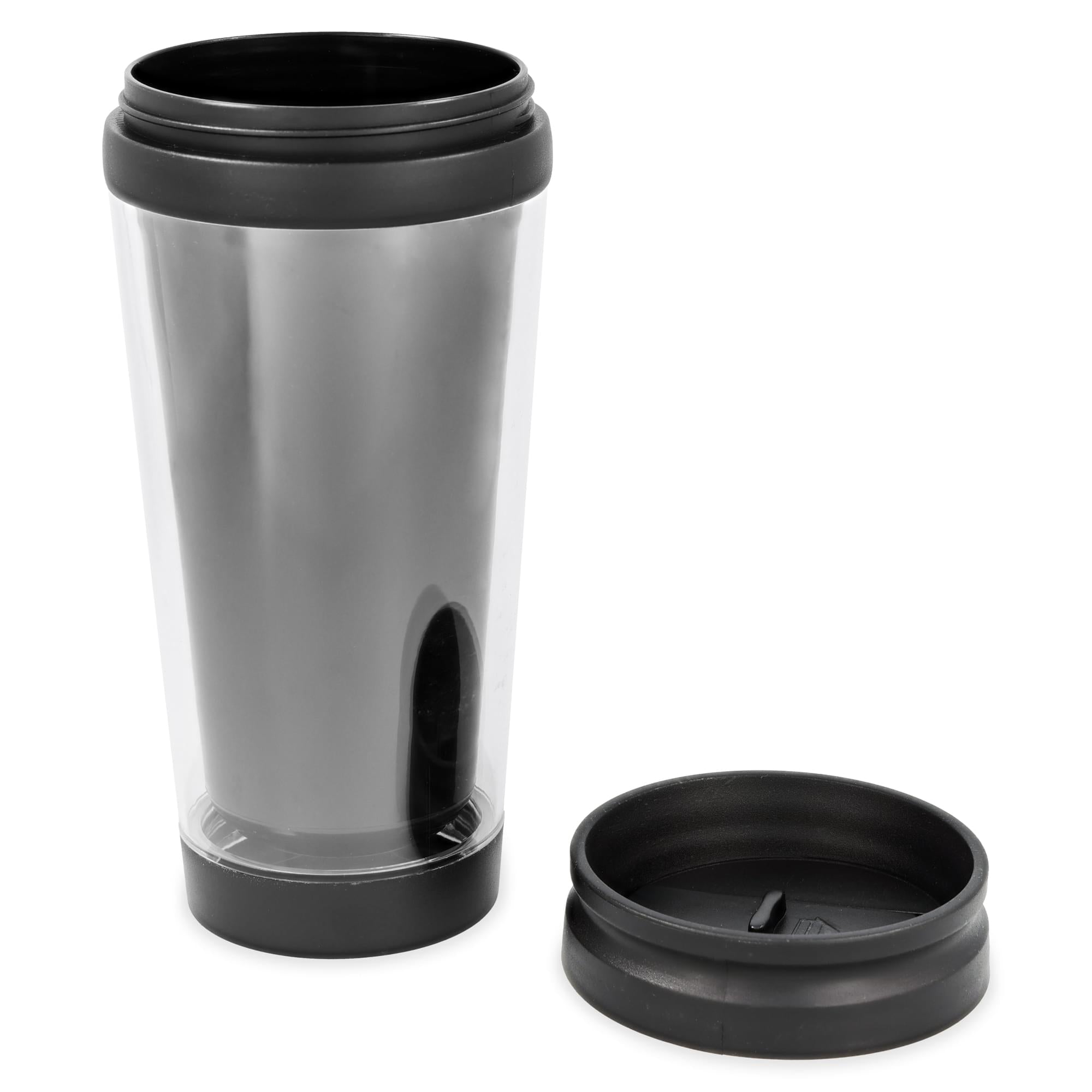 Black 16oz Travel Mug w/ Lid