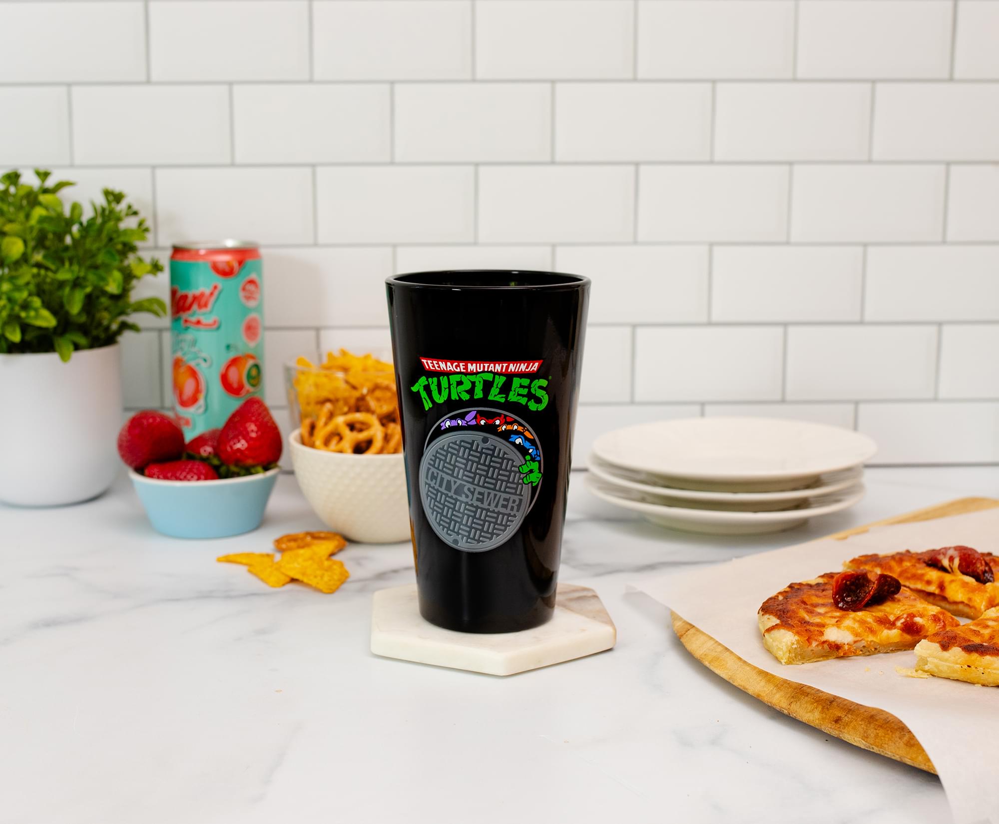 Teenage Mutant Ninja Turtles "Bars" 16oz Pint Glass