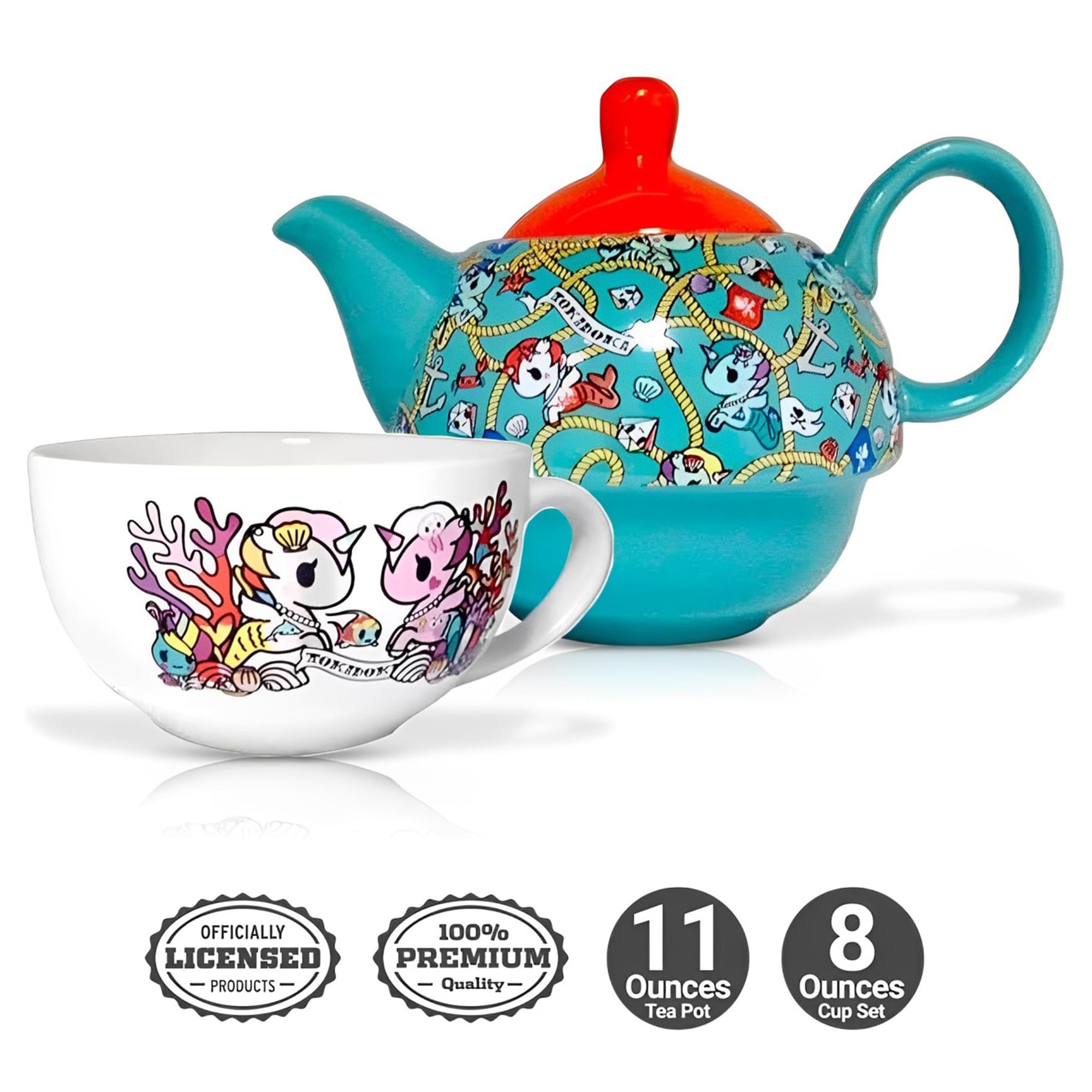 Tokidoki 11oz Ceramic Teapot and 9oz Mug Set