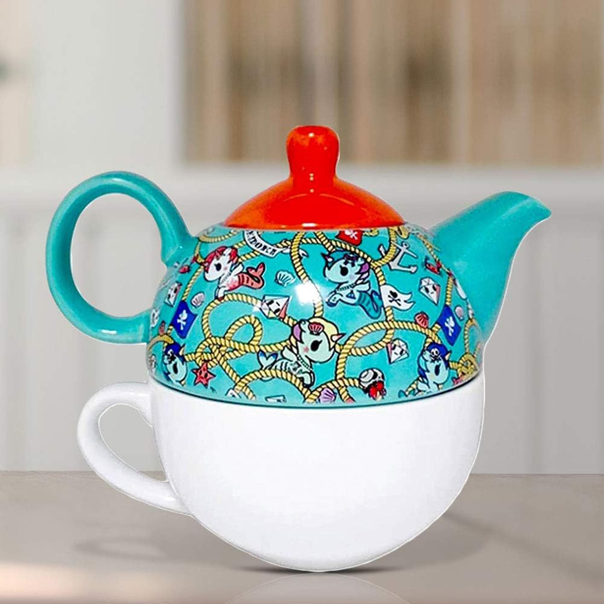 Tokidoki 11oz Ceramic Teapot and 9oz Mug Set