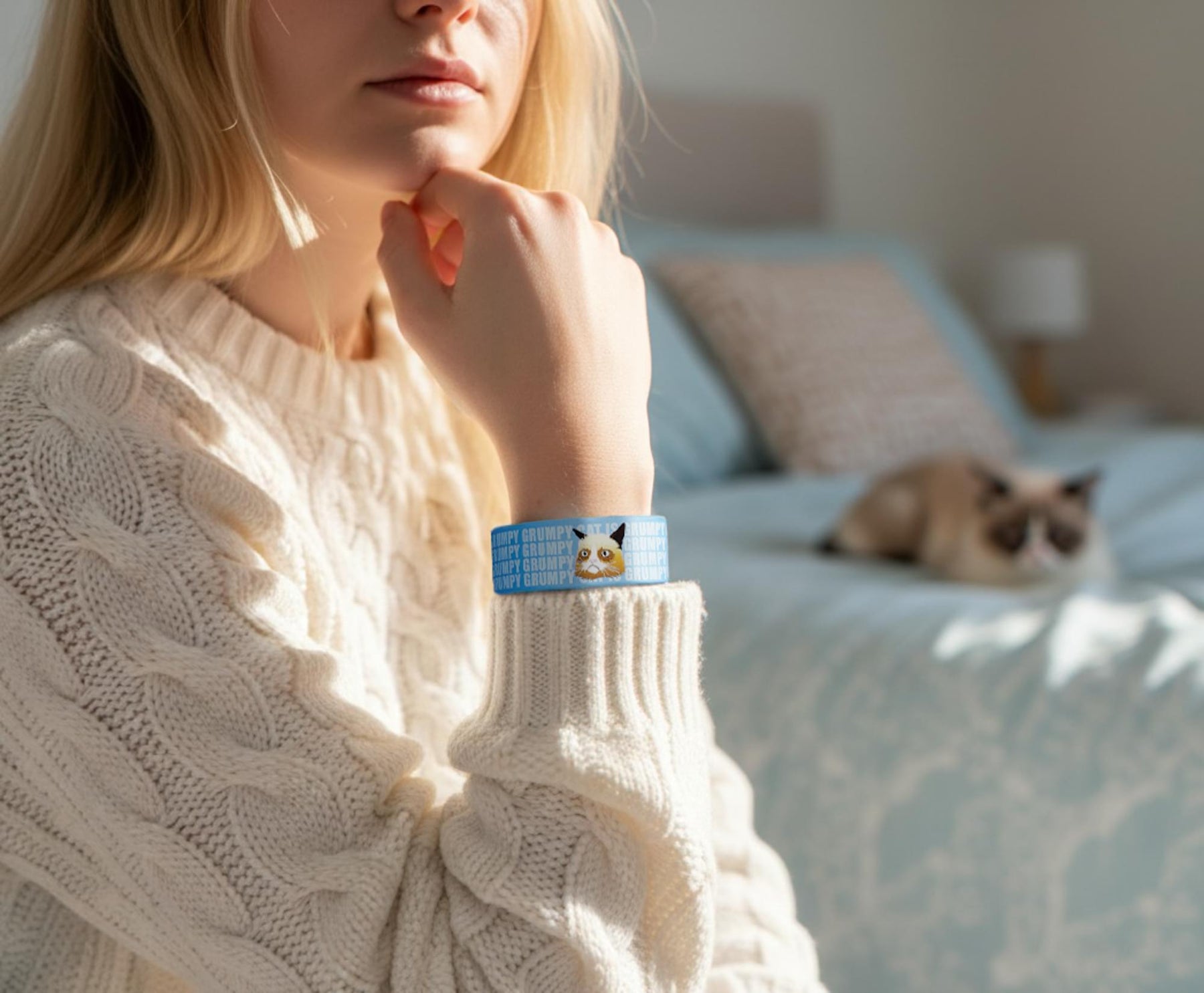 Grumpy Cat Is Grumpy Rubber Wristband