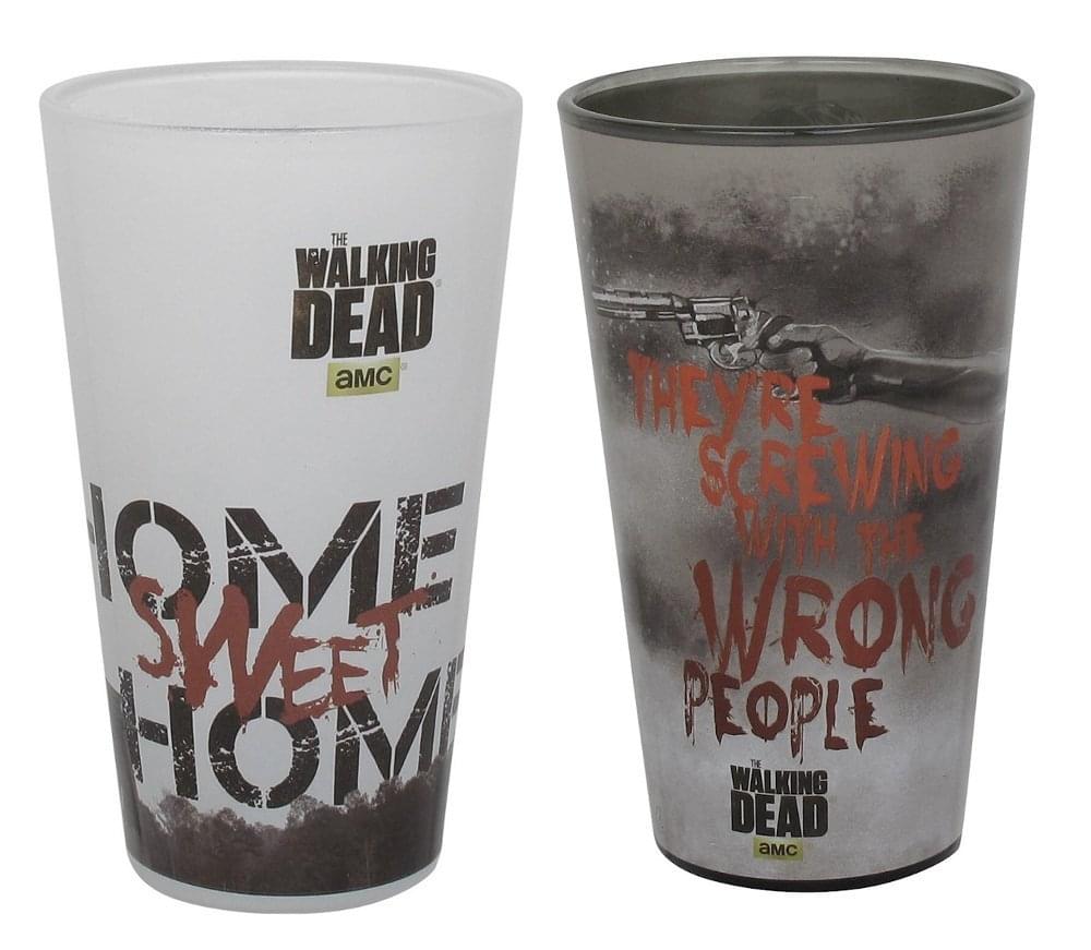 The Walking Dead Home Sweet Home/ Wrong People Pint Glass 2-Pack
