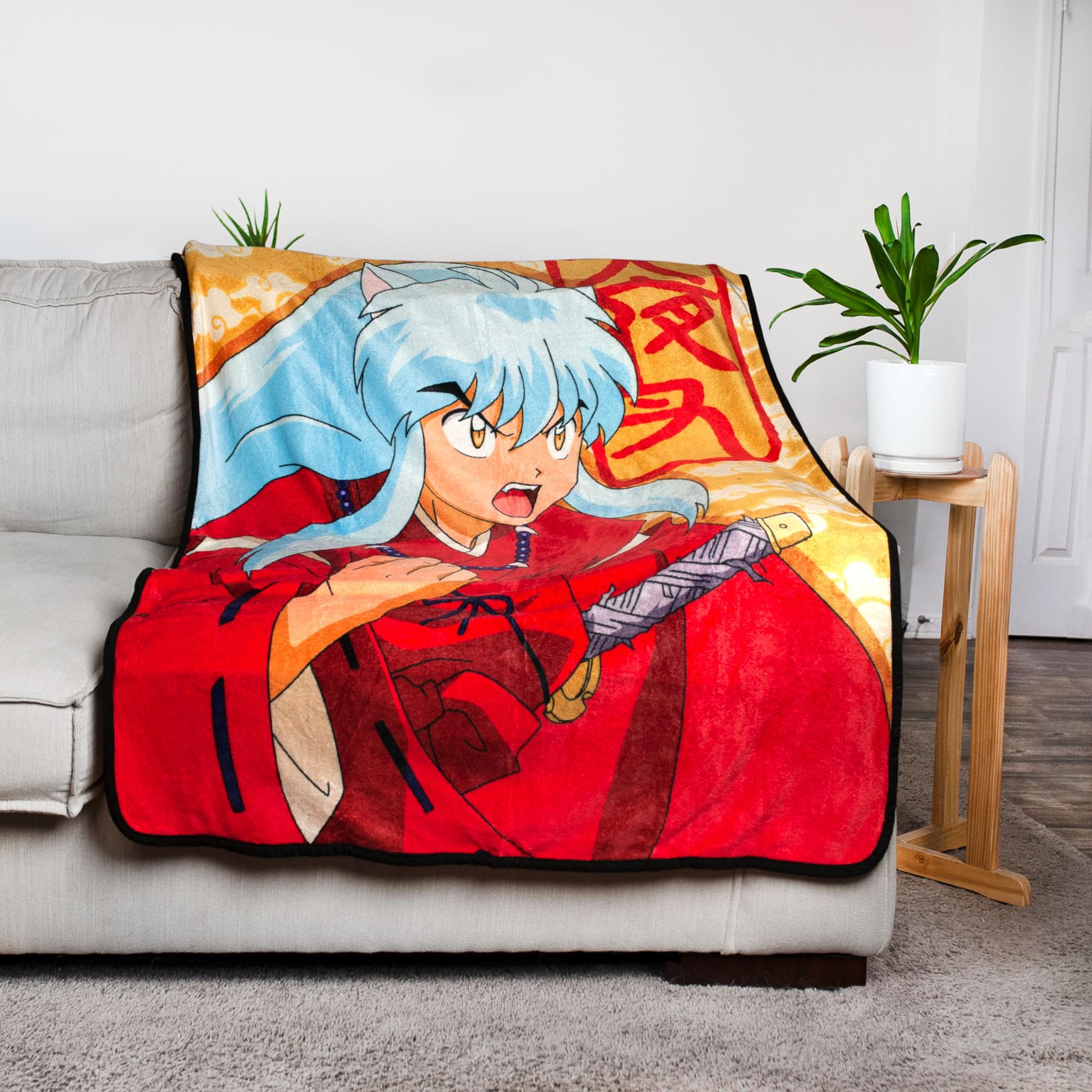 Inuyasha Fleece Throw Blanket | 45 x 60 Inches