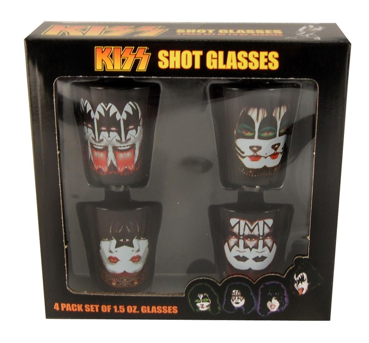 Kiss Shot Glass Set Of 4