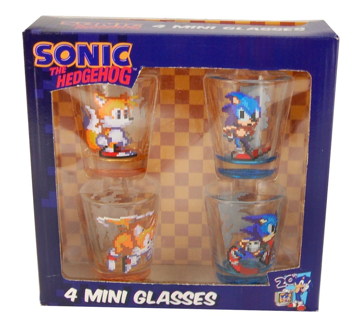 Sonic The Hedgehog Shot Glass Set of 4
