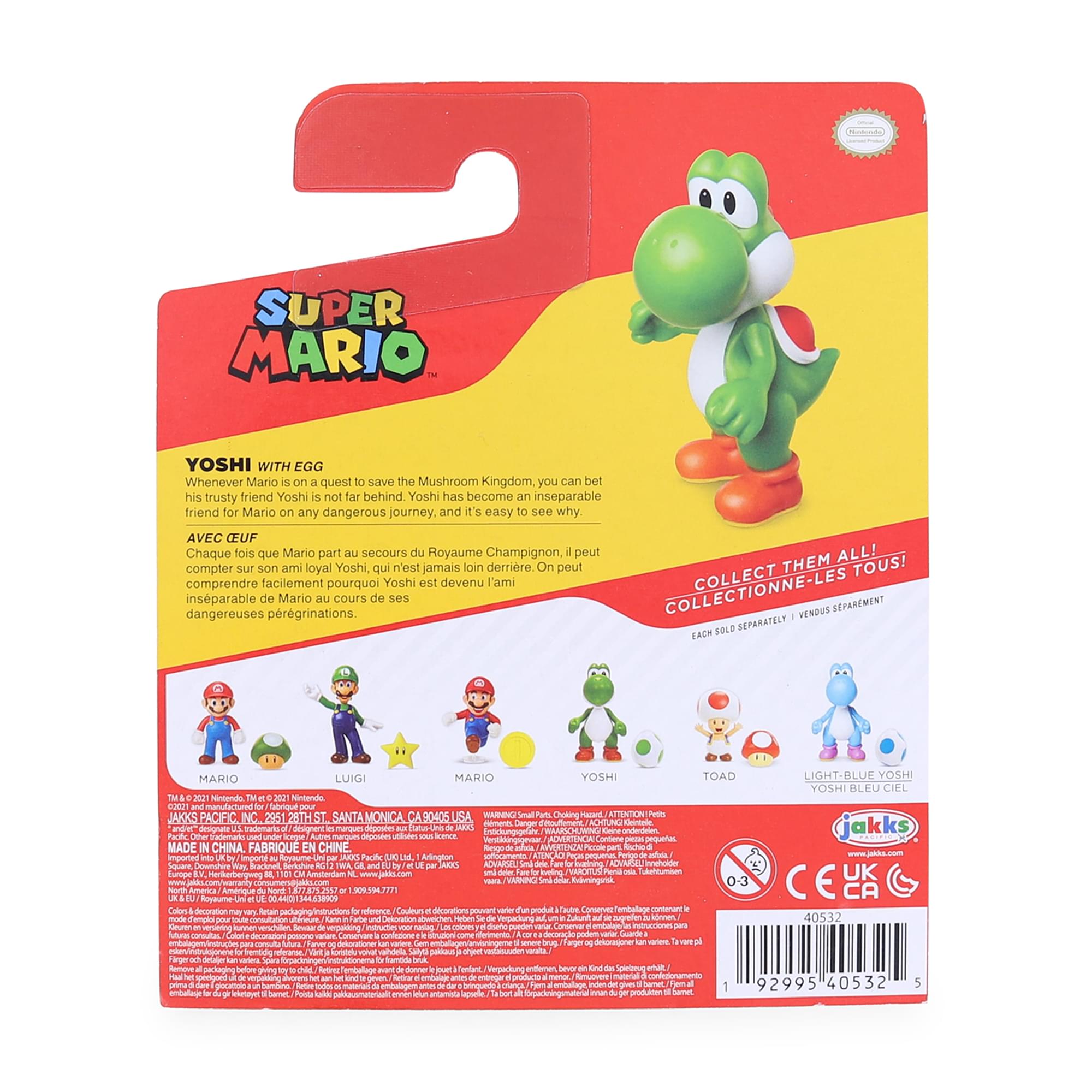 Super Mario World of Nintendo 2.5 Inch Figure | Yoshi with Egg