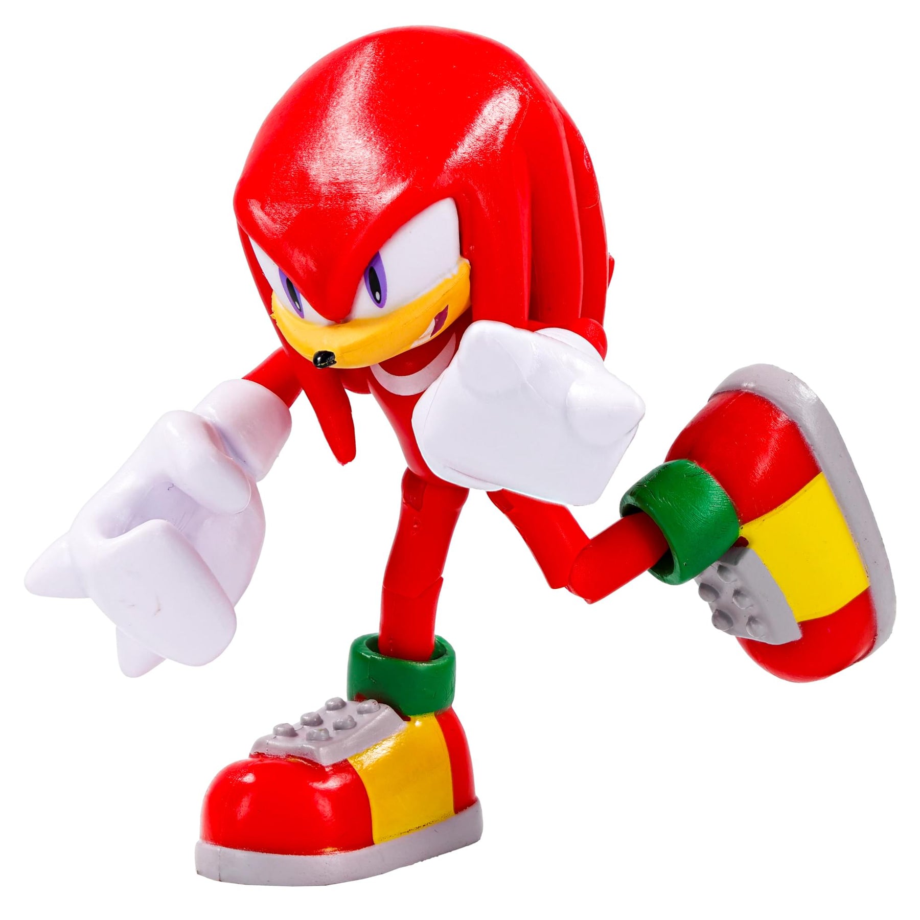 Sonic The Hedgehog 4-Inch Action Figure | Modern Knuckes With Star Spring