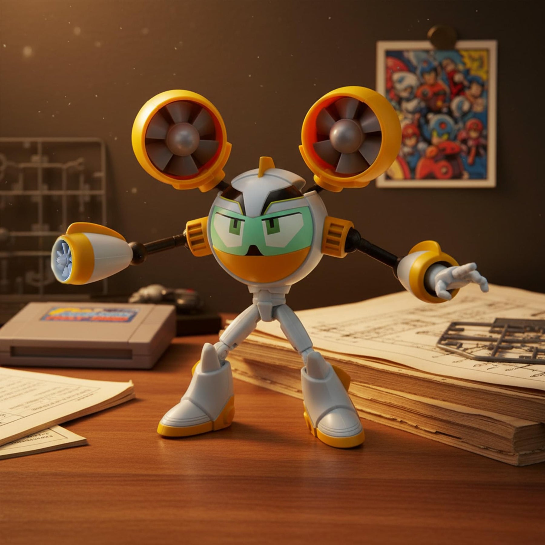 Mega Man: Fully Charged 5 Inch Action Figure | Air Man