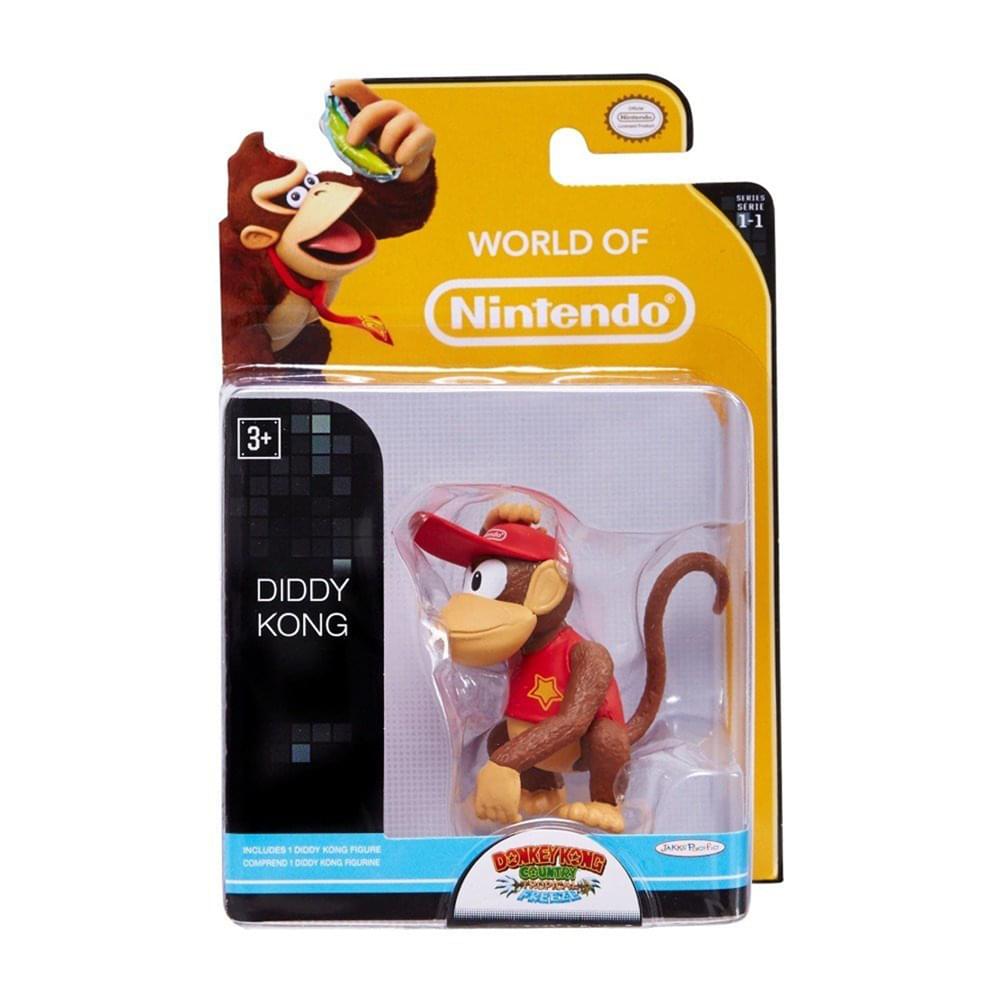 World of Nintendo 2.5" Mini Figure Diddy Kong