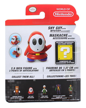 Super Mario Bros 4" Figures Wave 4 Shy Guy Maskache | Mystery Accessory Included