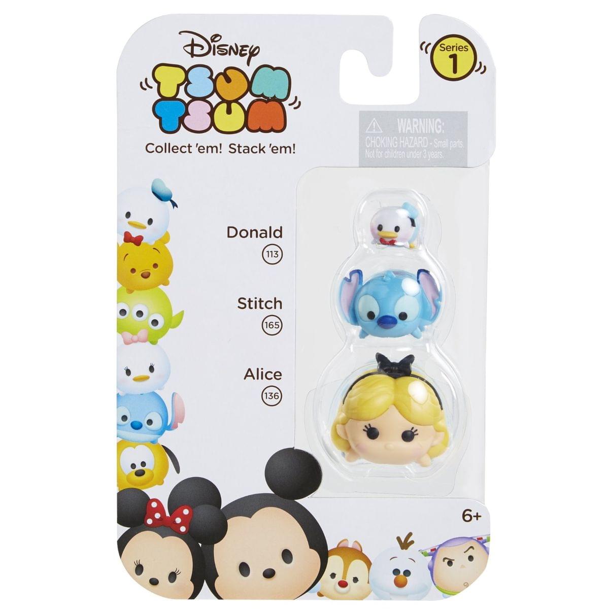 Disney Tsum Tsum 3 Pack: Donald, Stitch, Alice