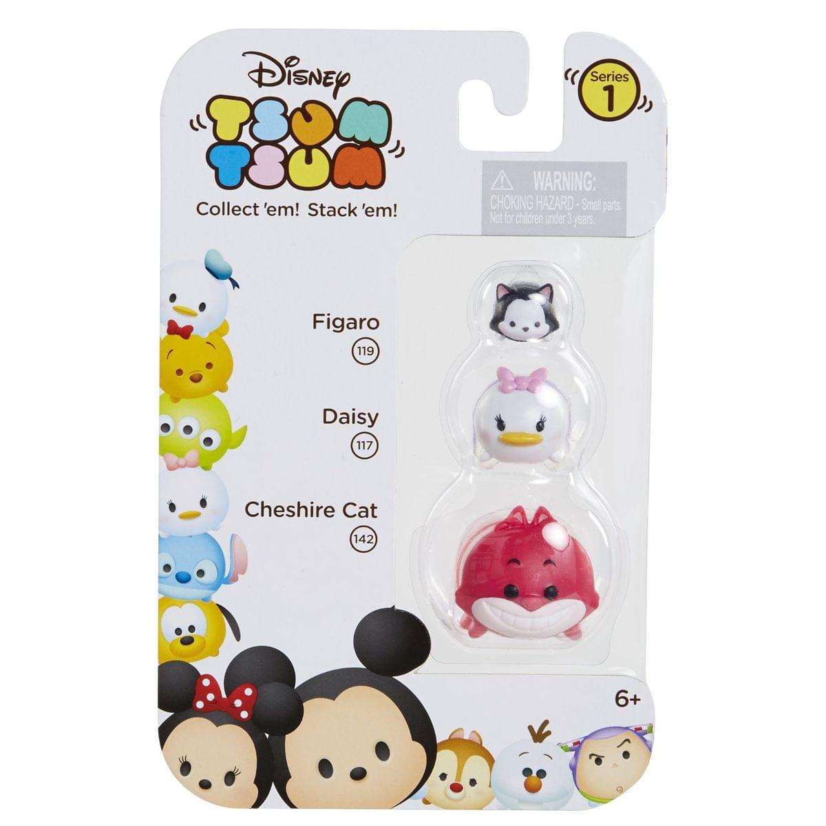 Disney Tsum Tsum 3 Pack: Figaro, Daisy, Cheshire