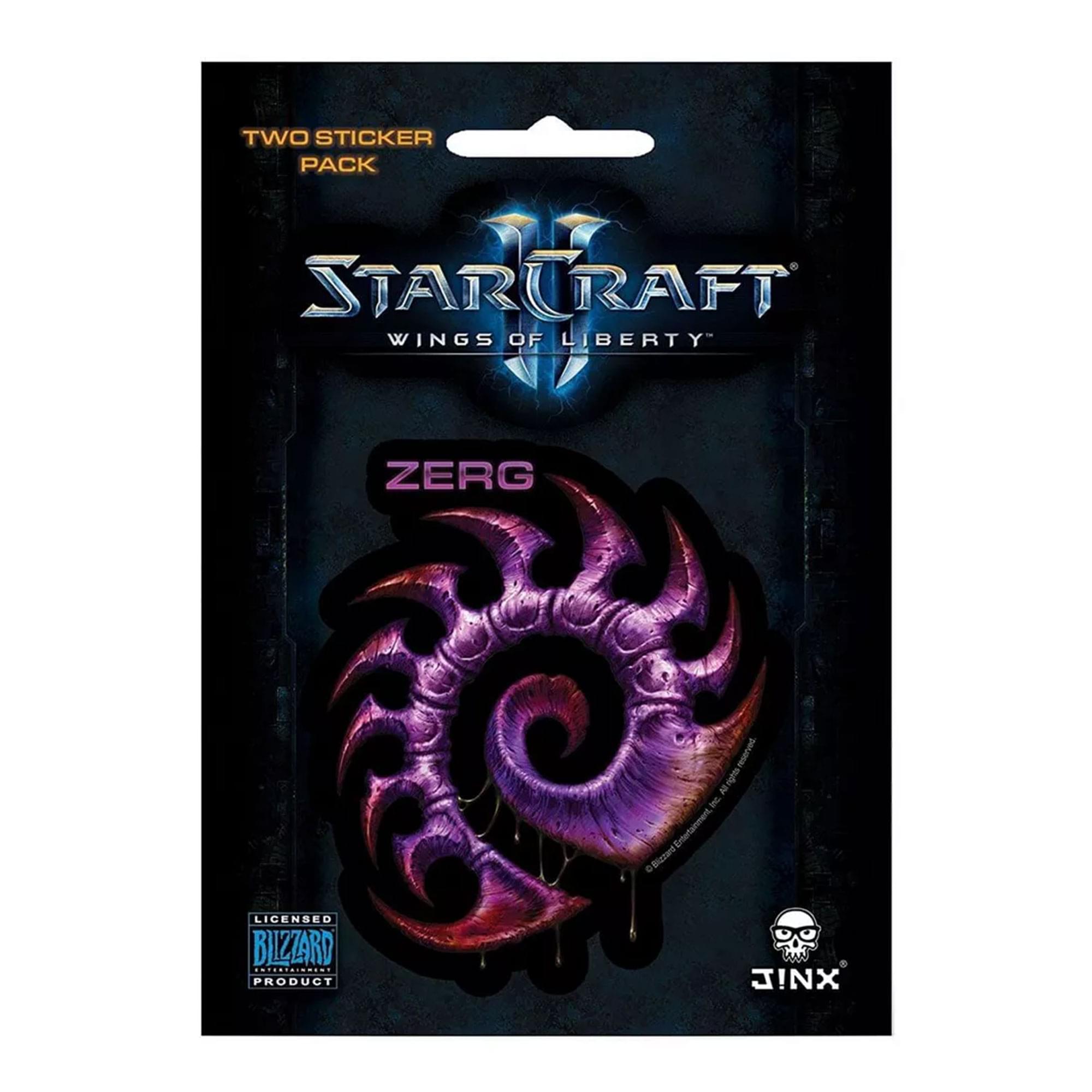 StarCraft II: Wings of Liberty Multi-size Sticker 2-Pack: Zerg, Purple