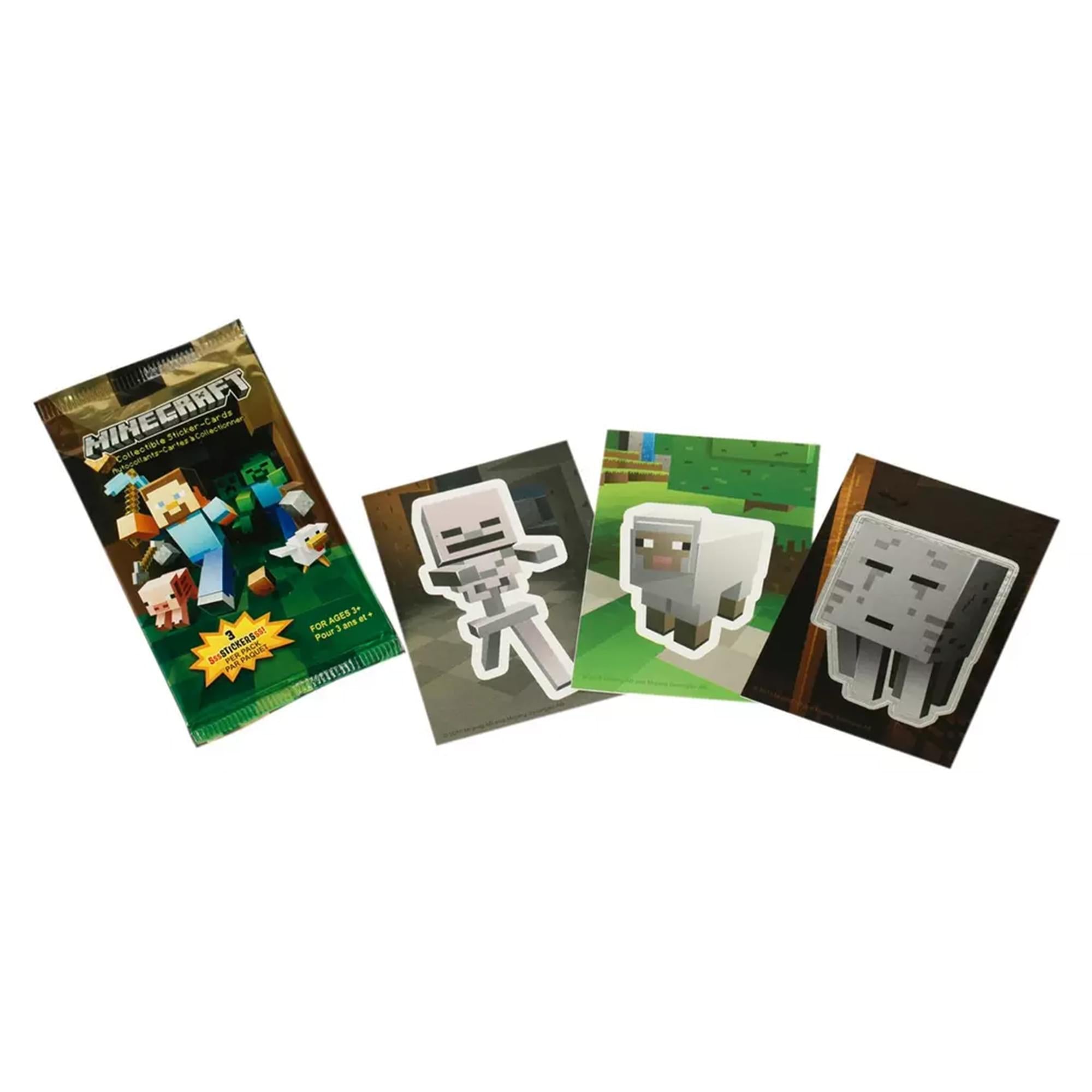 Minecraft Trading Card Sticker Box | 24 Packs | Free Shipping