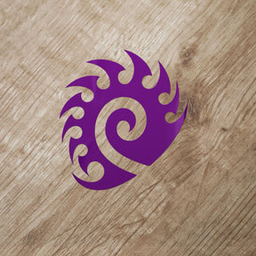 StarCraft II 5"x5" Die Cut Vinyl Decal Sticker: Zerg, Purple