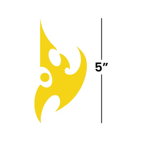 StarCraft II 5"x5" Die Cut Vinyl Decal Sticker: Protoss, Yellow