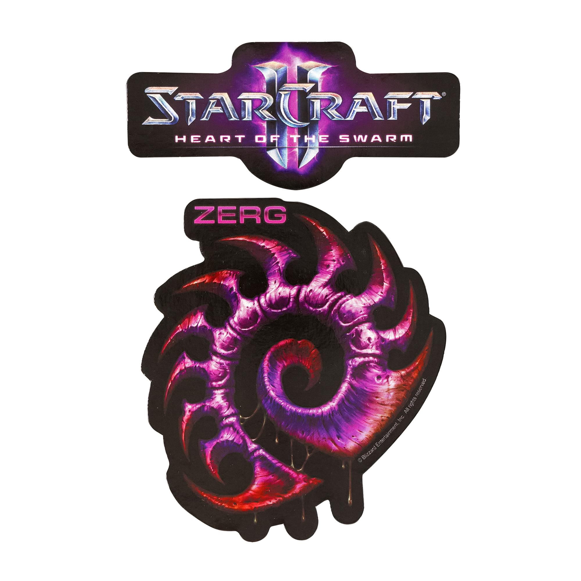 StarCraft II: Heart of the Swarm Multi-size Sticker 2-Pack: Zerg, Purple