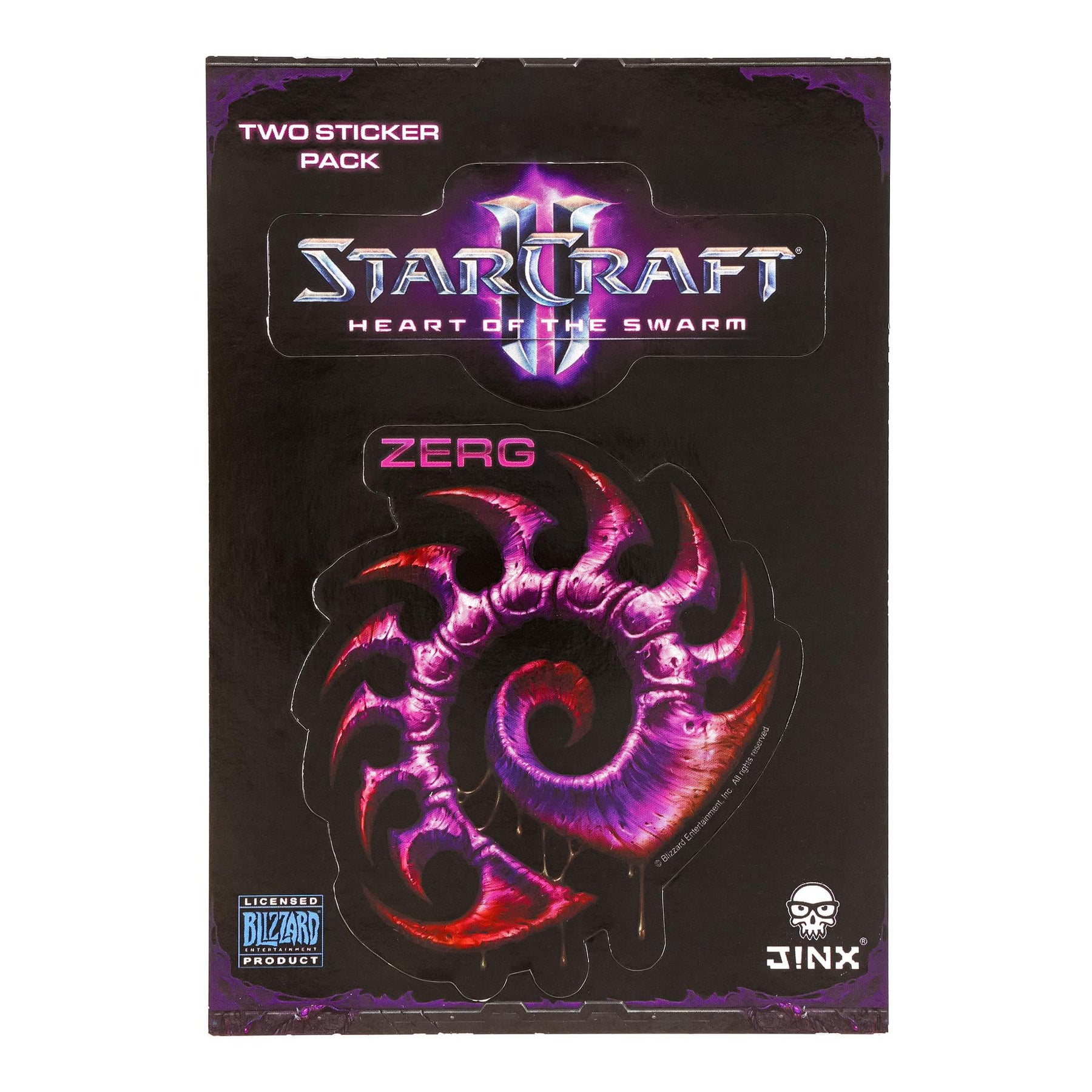 StarCraft II: Heart of the Swarm Multi-size Sticker 2-Pack: Zerg, Purple