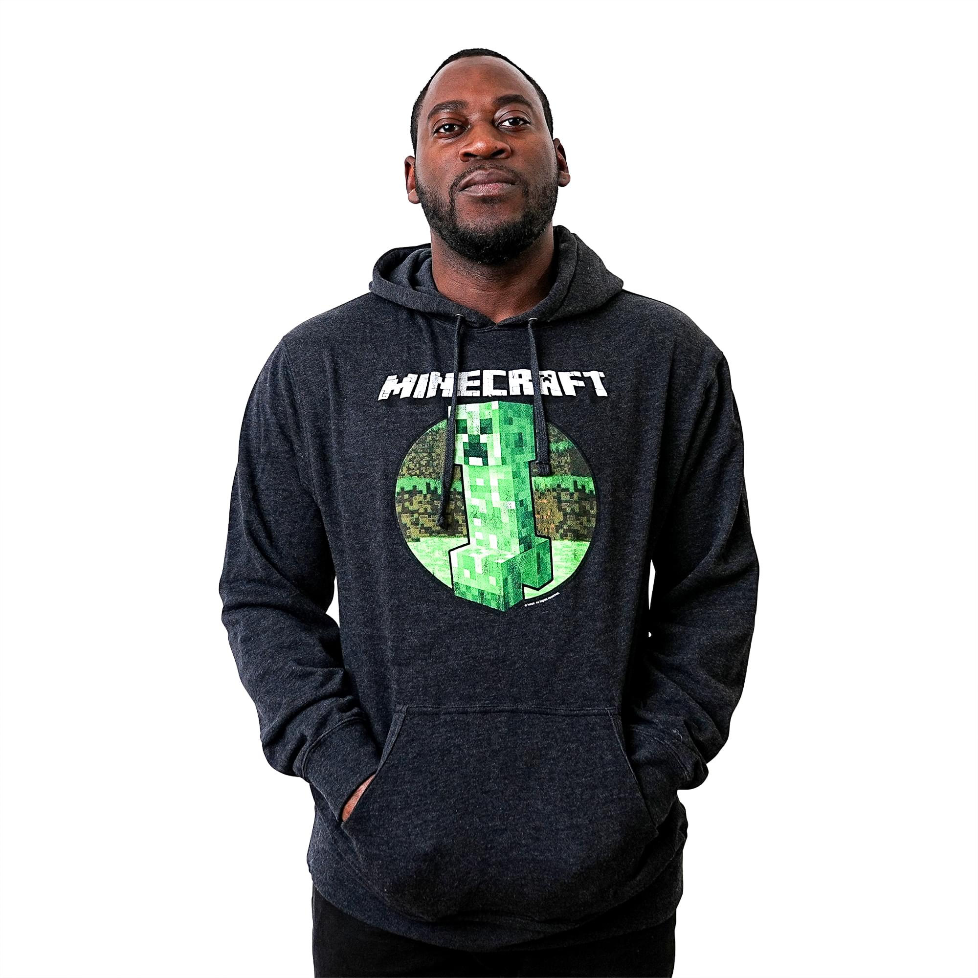 Minecraft Retro Creeper Premium Adult Hoodie