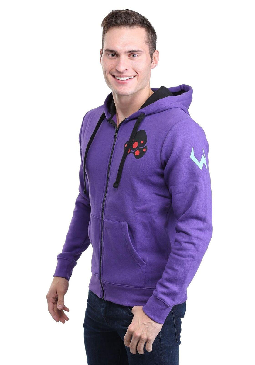 Overwatch Ultimate Widowmaker Zip-Up Hoodie Purple Free Shipping