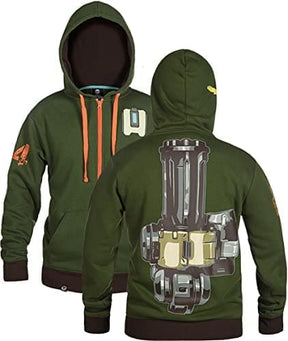 Overwatch Ultimate Bastion Zip-Up Hoodie | Green