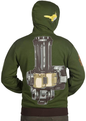 Overwatch Ultimate Bastion Zip-Up Hoodie | Green