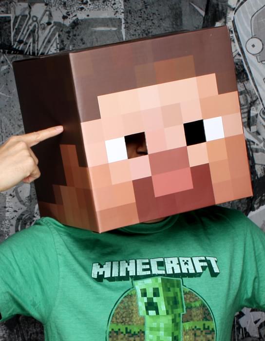 Minecraft 12" Steve Head Costume Mask