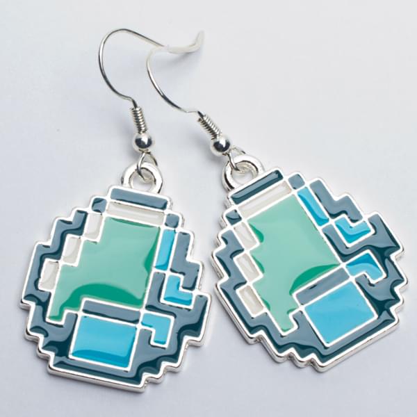 Minecraft Diamond Earrings Set