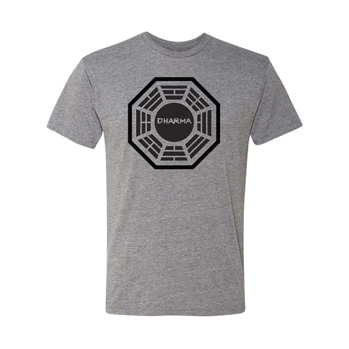Lost Dharma Initiative Logo Adult Grey T-Shirt