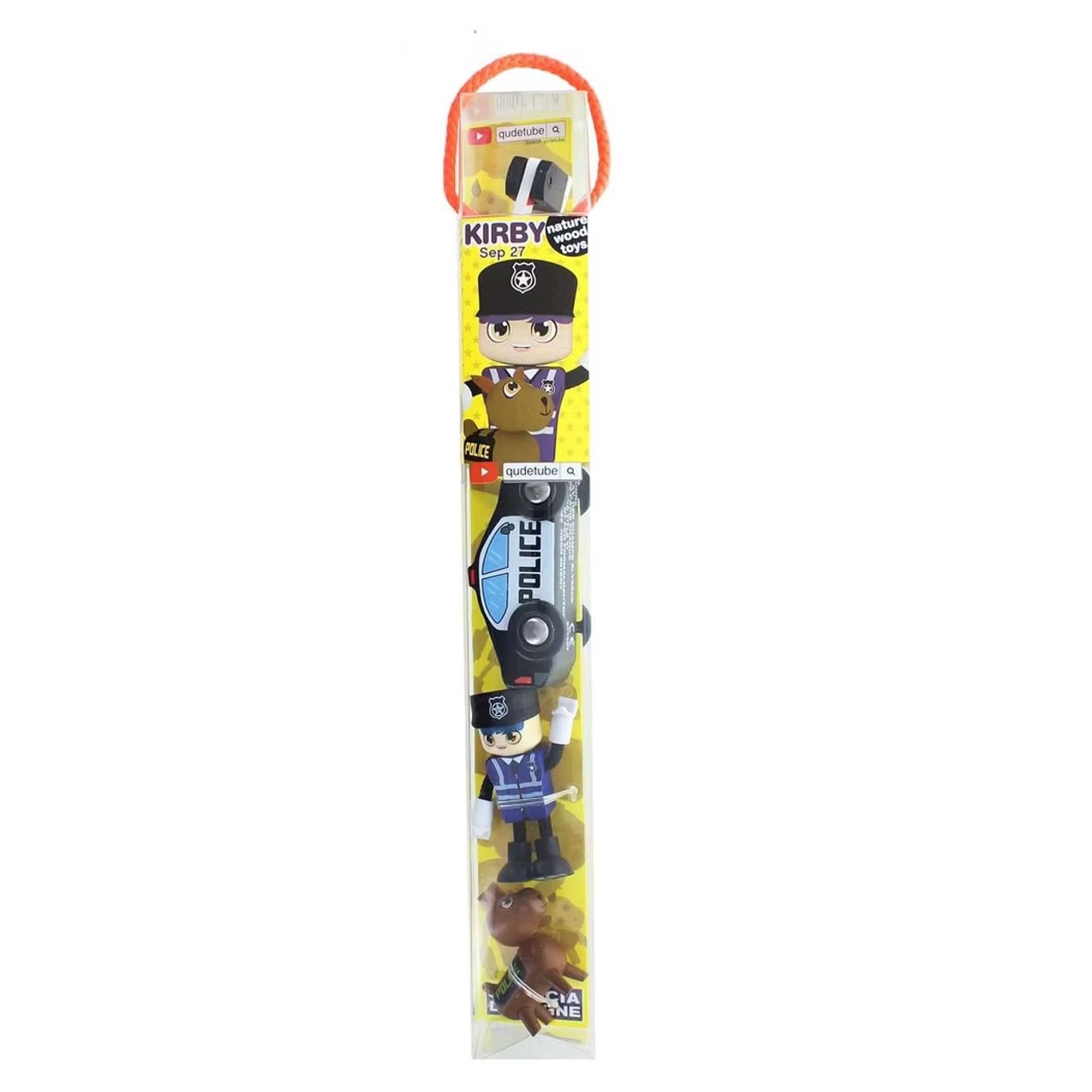 J'adore Officer Kirby Natural Wooden Toy Playset