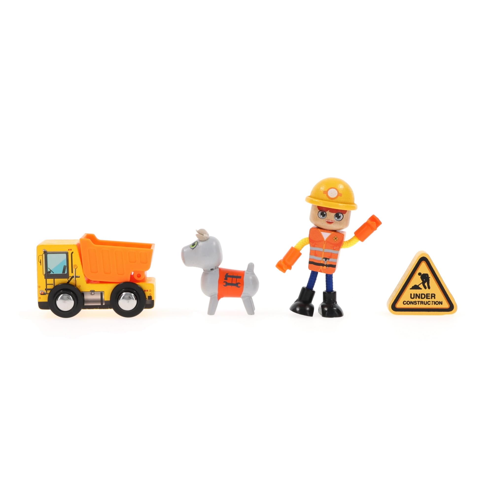 J'adore Construction Rick Natural Wooden Toy Playset