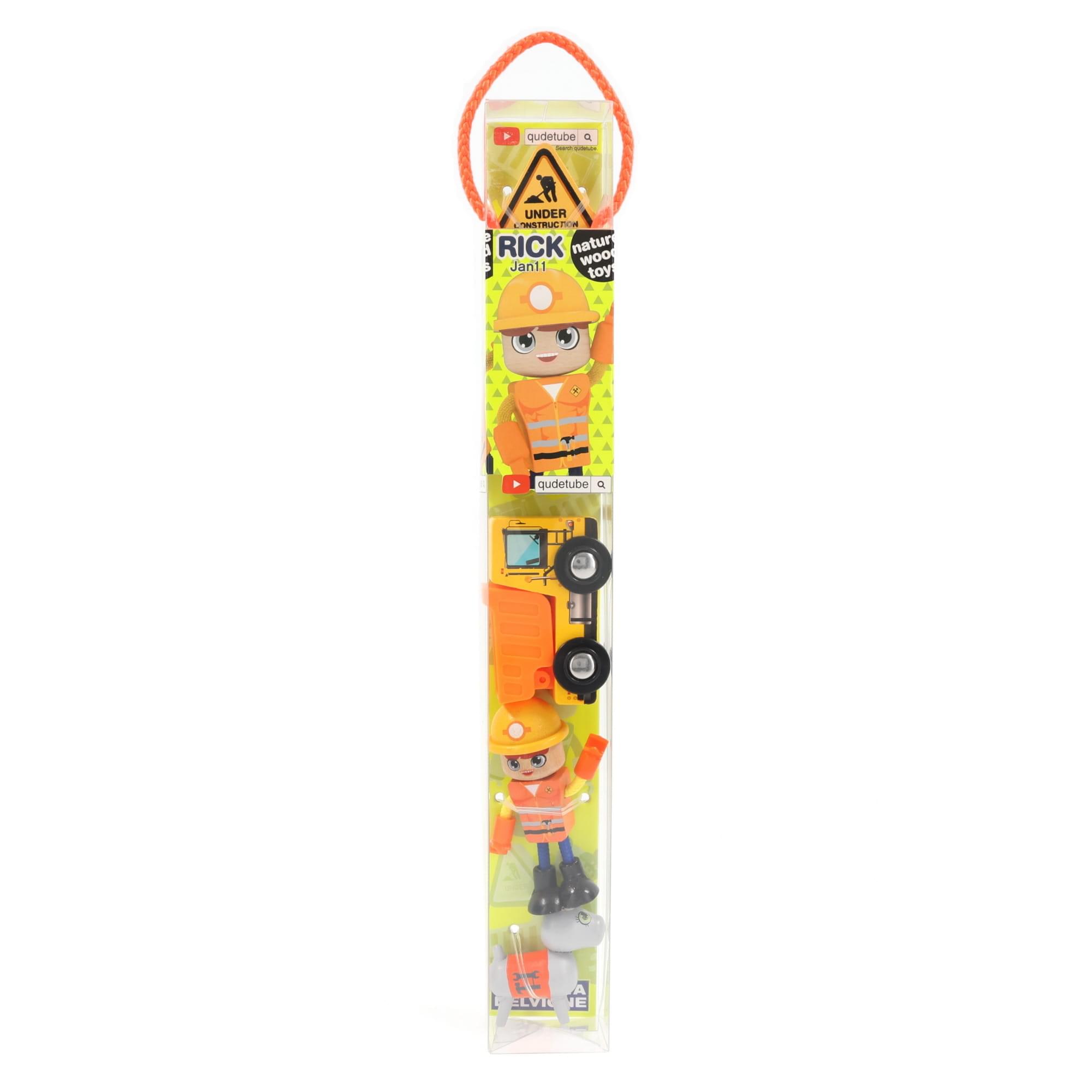 J'adore Construction Rick Natural Wooden Toy Playset