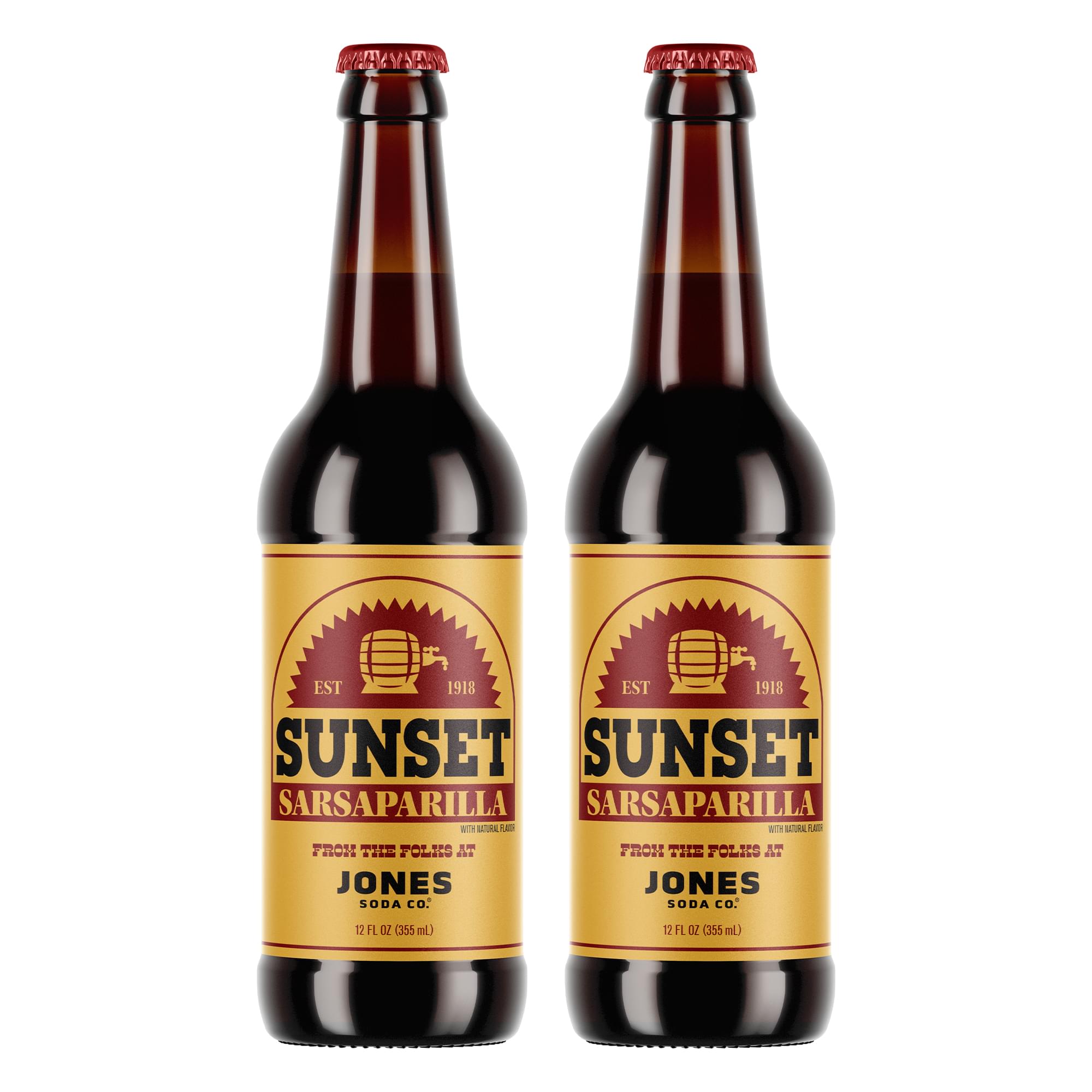 Fallout Sunset Sarsaparilla 12oz Jones Soda | 2 Pack