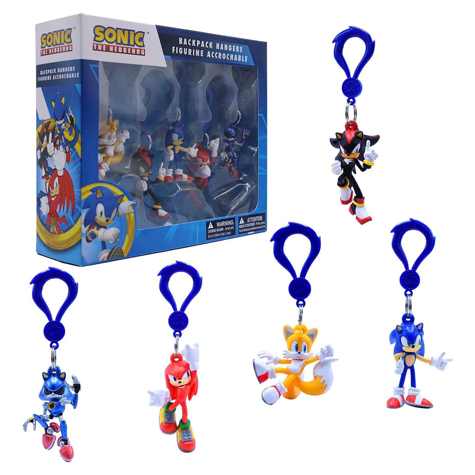 Sonic the Hedgehog 5-Piece Backpack Hanger Collectors Box